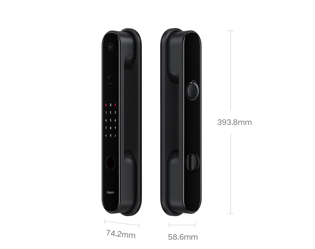 Дверной замок Aqara Smart Door Lock D100 (ZNMS20LM), ZigBee/BLE 5.0/NFC,  2480мАч, двери от 40 до 120мм