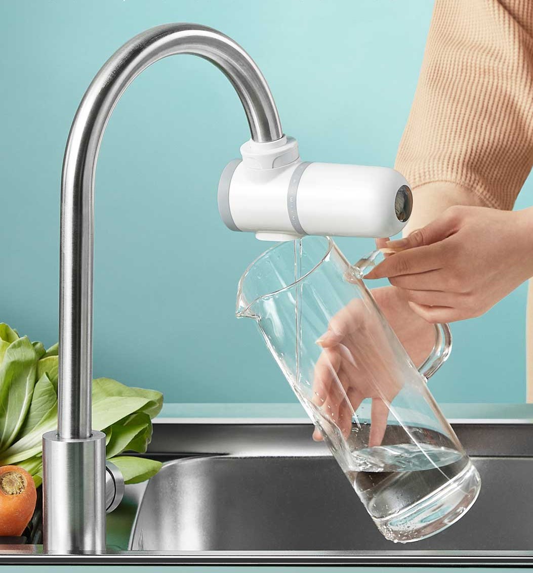 Mijia water purifier. Xiaomi Mijia Faucet Water Purifier mul11. Фильтр насадка на кран Xiaomi Mijia Faucet Water Purifier mul11. Фильтр насадка на кран Xiaomi Mijia Faucet Water Purifier (белый). Очиститель воды для крана Mijia mul11.