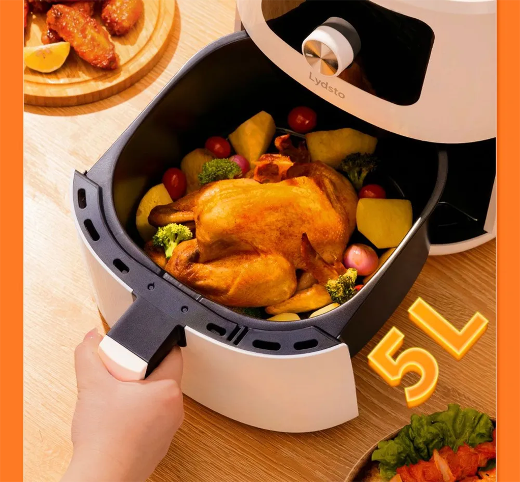 Аэрофритюрница Lydsto Smart Air Fryer (XD-ZNKQZG03), WI-FI, 5л, 1700Вт