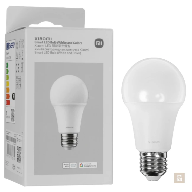 Лампа Xiaomi Smart LED Bulb (White and Color) (9290041709), 8.5Вт/806Лм