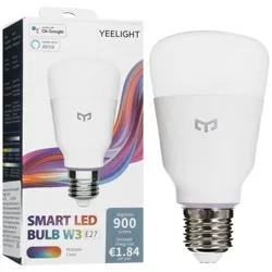 Лампа LED E27 Yeelight Smart Bulb W3 (YLDP005), Wi-Fi, 8Вт/900Лм, 1700-6500K