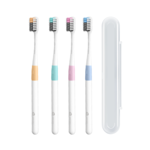 Зубная щетка Dr.Bei Pasteur toothbrush, 4 шт + футляр