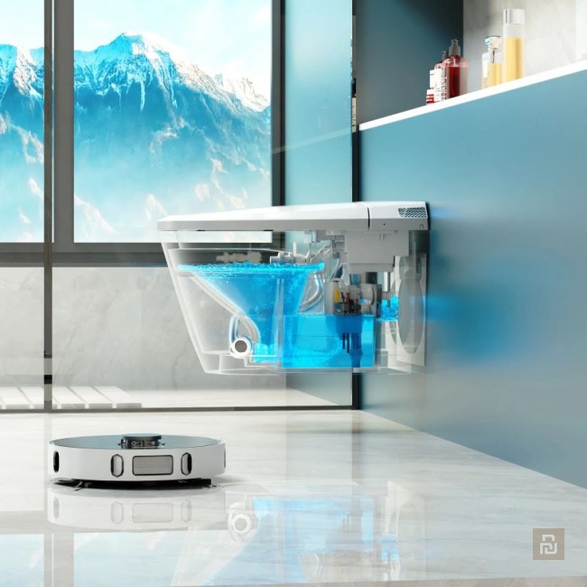 Унитаз умный настенный MEISHIDA-204, пена, НОДВ Унитаз умный настенный MEISHIDA-204, пена, НОДВ