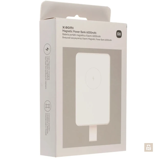 Внешний аккумулятор магнитный Xiaomi Magnetic Power Bank (WPB0620), 6000мАч, 18/15Вт