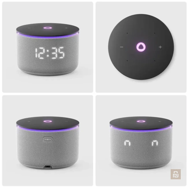 Колонка умная Яндекс Станция Мини 3 Про (YNDX-00059), 18Вт, Zigbee-хаб/Matter, часы, доп. зарядка