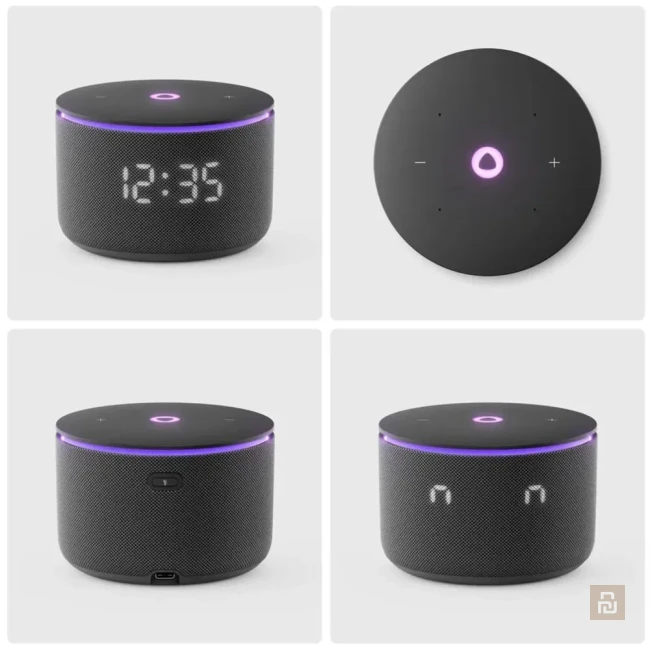 Колонка умная Яндекс Станция Мини 3 Про (YNDX-00059), 18Вт, Zigbee-хаб/Matter, часы, доп. зарядка