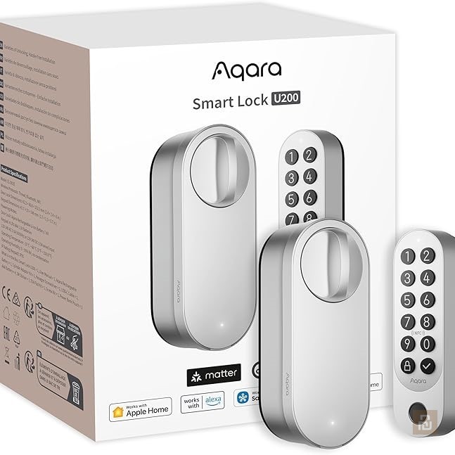 Дверной замок Aqara Smart Lock U200 Kit (EL-D02E), Thread/ Bluetooth 5.1/NFC/Apple Home