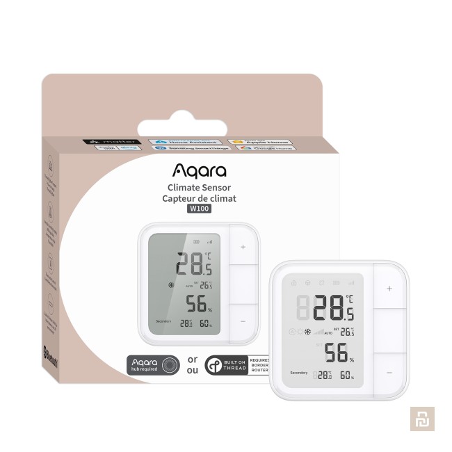 Многофункциональный датчик температуры Aqara W100 (TH-S04D), ZigBee/Matter/Thread