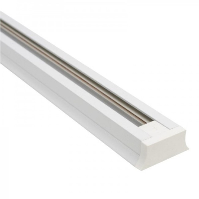 Трековый шинопровод однофазный, белый