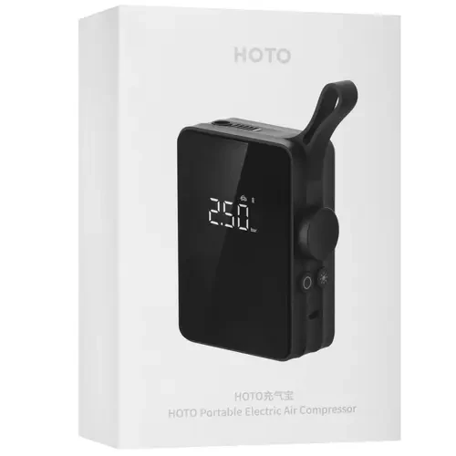 Компрессор HOTO Portable Air Compressor (QWCQB001), 2500мАч Компрессор HOTO Portable Air Compressor (QWCQB001), 2500мАч