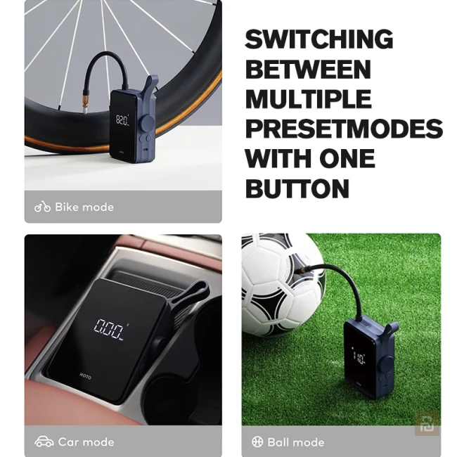 Компрессор HOTO Portable Air Compressor (QWCQB001), 2500мАч Компрессор HOTO Portable Air Compressor (QWCQB001), 2500мАч