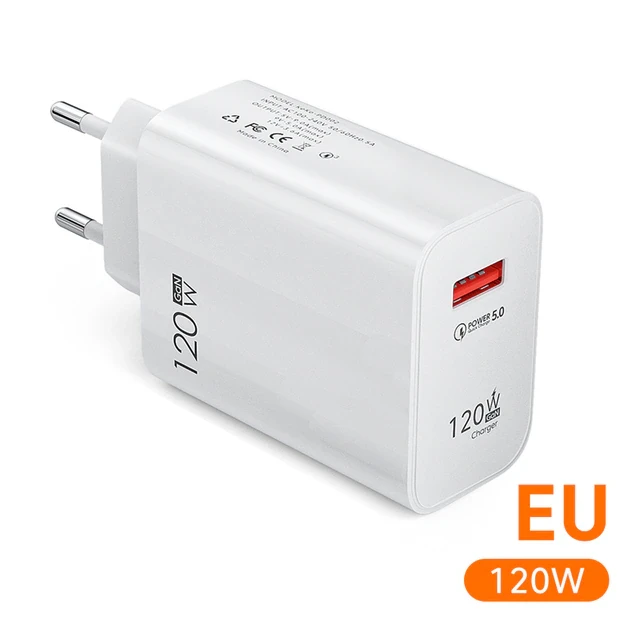 Блок питания GaN 120Вт, Quick Charge 5.0