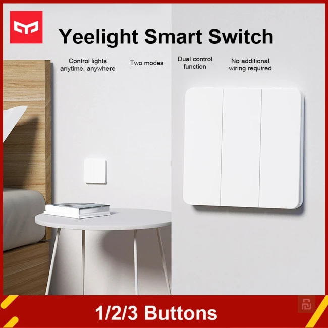 Выключатель настенный Yeelight Atom Switch, SLISAON/Flex (YLKG12/13/14YL), 1-2-3кл