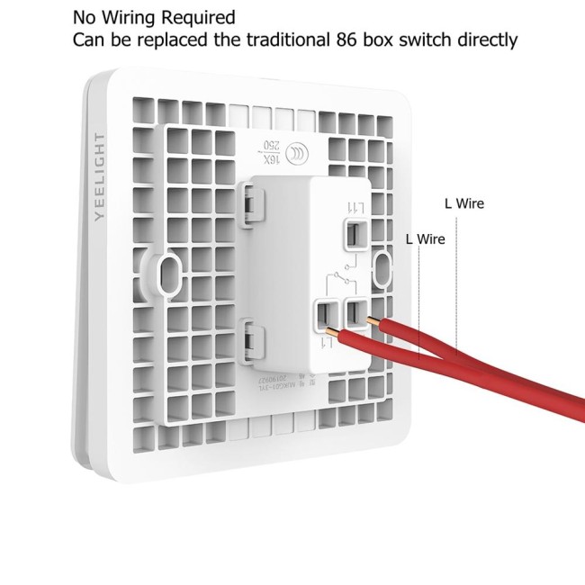 Выключатель настенный Yeelight Atom Switch, SLISAON/Flex (YLKG12/13/14YL), 1-2-3кл