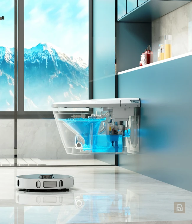 Унитаз умный настенный MEISHIDA-204B