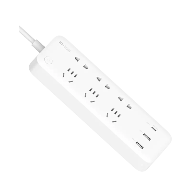 Удлинитель ZMI Power Strip (CXP01), 6AC+2A1С/65Вт, кабель USB-C/USB-C, 1.8м