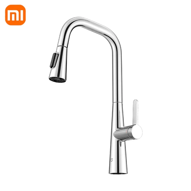 Смеситель Xiaomi Mijia S1 (MJCLSCFLT01DB), с выдвижным шлангом