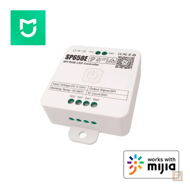 Контроллер адресных диодных лент Mijia SPI RGBW (SP659E), BLE, IC:450, Xiaomi Home