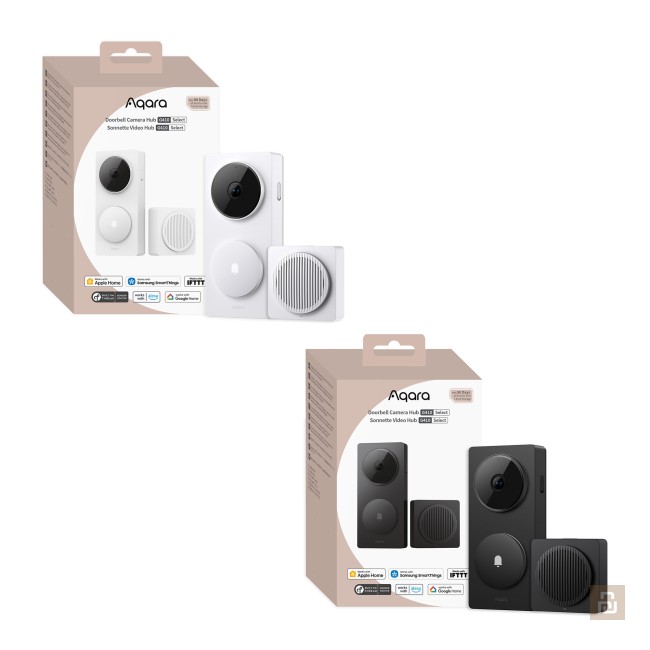 Дверной звонок Aqara Smart Door Bell G410 (CH-C09D), 4Мп/1920p, хаб Matter/Zigbee/WIFI6