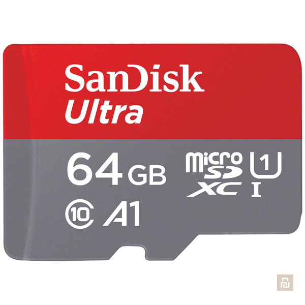 Карта памяти MicroSD SanDisk Ultra SDXC, 64Гб, UHS-I