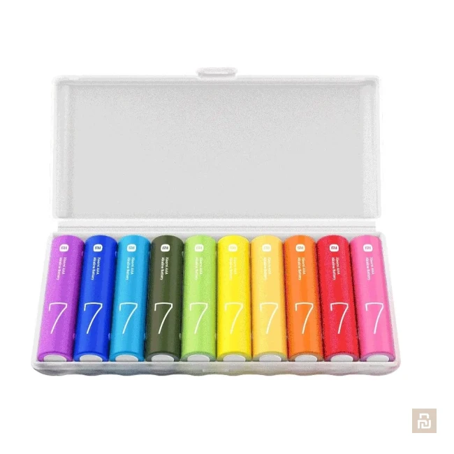 Батарейка щелочная Xiaomi Rainbow AA №5 (LR06), Alkaline, без меркурия и кадмия