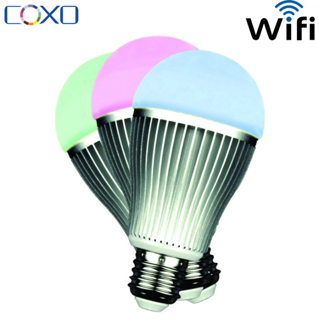 Лампа LED E27 Mi Light, 9Вт, RGB+W, WI-FI