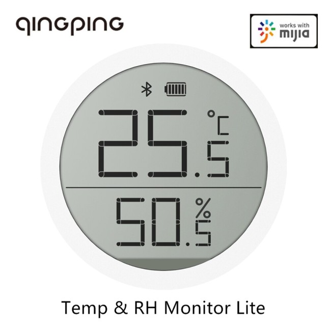 Датчик температуры и влажности Qingping Temp & RH Monitor Lite (CGDK2), BLE 5.0, LCD, CR2430