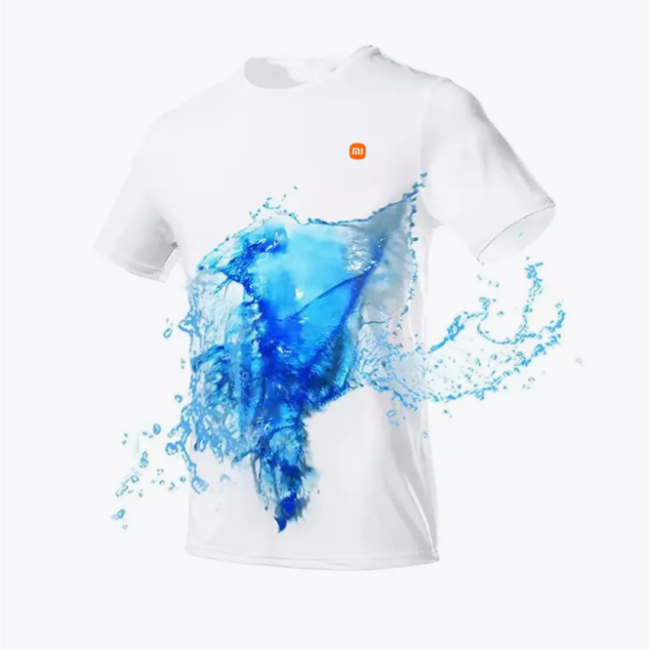 Футболка Xiaomi (DTTXME06MS), 65% хлопок, гидрофобная, водоотталкивающая