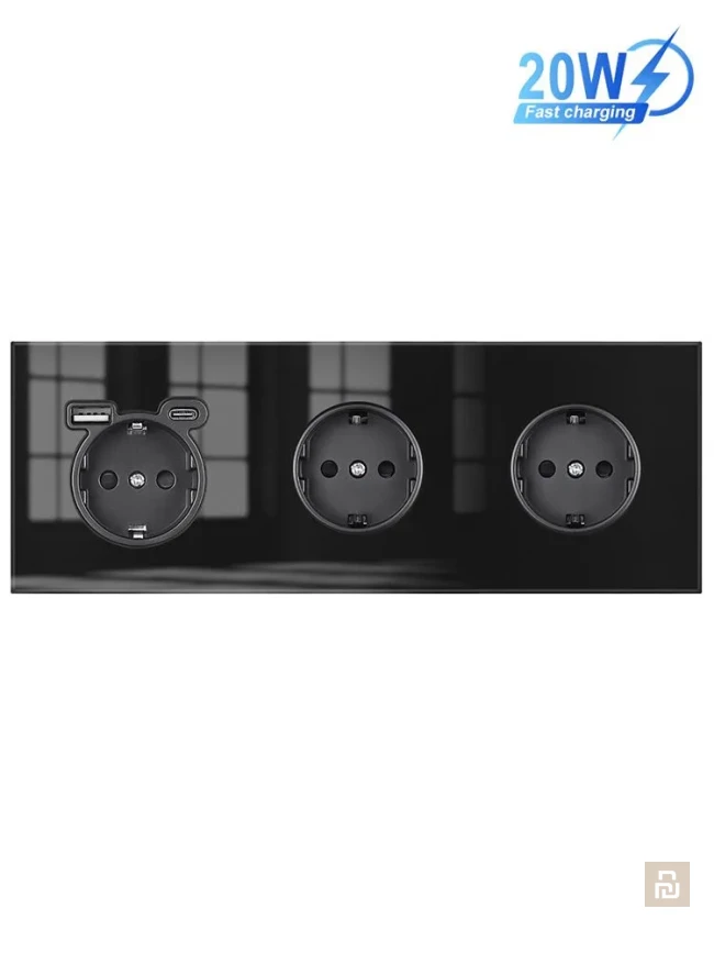 Розетки VISWE, стекло