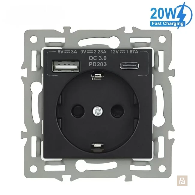 Розетки VISWE, стекло