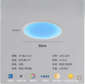 Светильник потолочный Mijia Blue Sky (8043), 22Вт, Mi Home, пульт