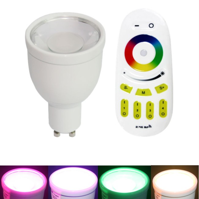 Лампа LED GU10 Mi Light, 4/5Вт, RGB-WW (3000K), WI-FI