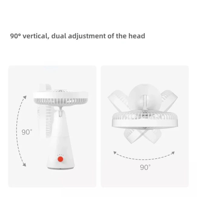 Вентилятор перезаряжаемый мини Xiaomi Rechargeable Mini Fan (ZMYDFS01DM), 4000мАч, ароматизация