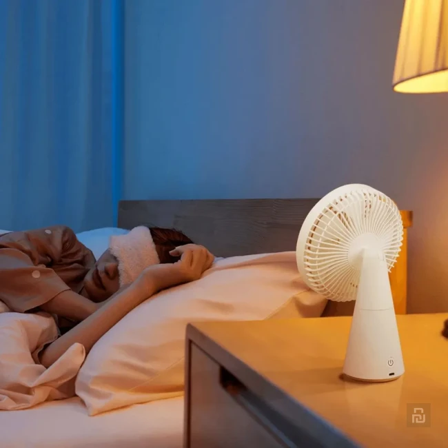 Вентилятор перезаряжаемый мини Xiaomi Rechargeable Mini Fan (ZMYDFS01DM), 4000мАч, ароматизация