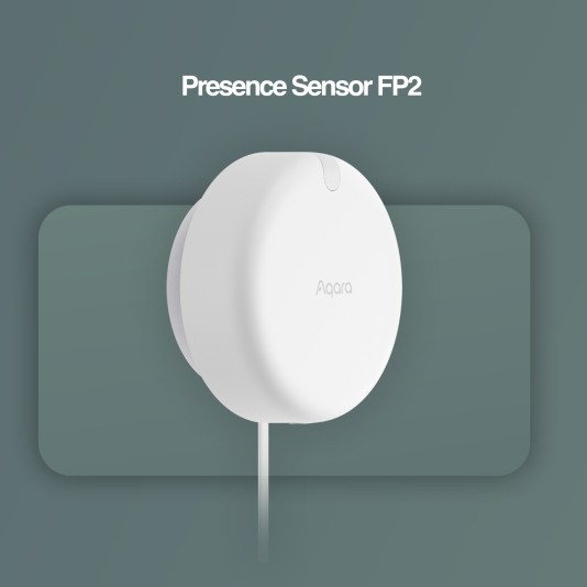 Датчик присутствия Aqara Human Presence Sensor FP2 EU (‎PS-S02E), Wi-Fi/BLE4.2/Matter, 30 зон, 48м², до 8м