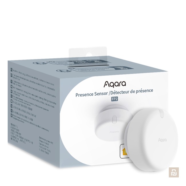 Датчик присутствия Aqara Human Presence Sensor FP2 EU (‎PS-S02E), Wi-Fi/BLE4.2/Matter, 30 зон, 48м², до 8м