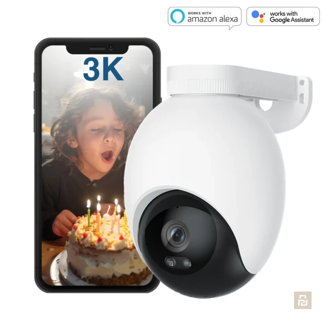 IP камера наружная iMiLAB EC6 (CMSXJ65A), 5Мп/3K/1666р, WIFI 6, прожектор