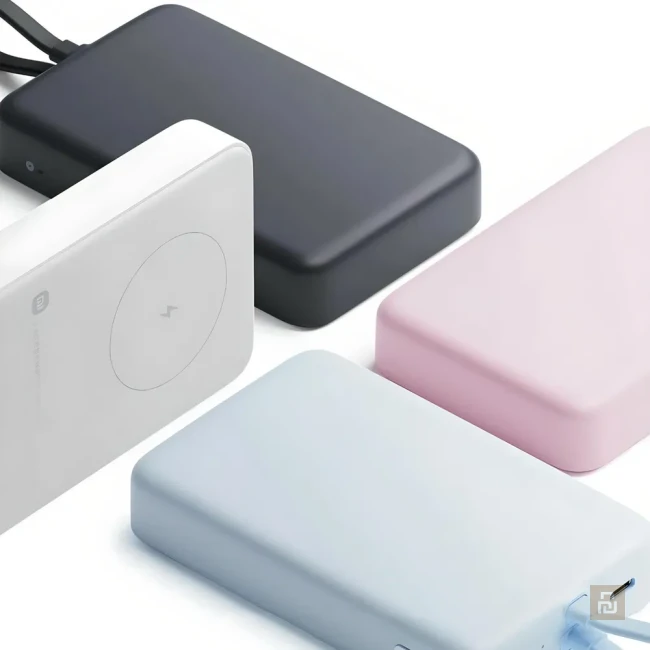Внешний аккумулятор магнитный Xiaomi 33W Magnetic Power Bank 10000 (WPB1007MI), 33/7.5Вт, встроенный кабель