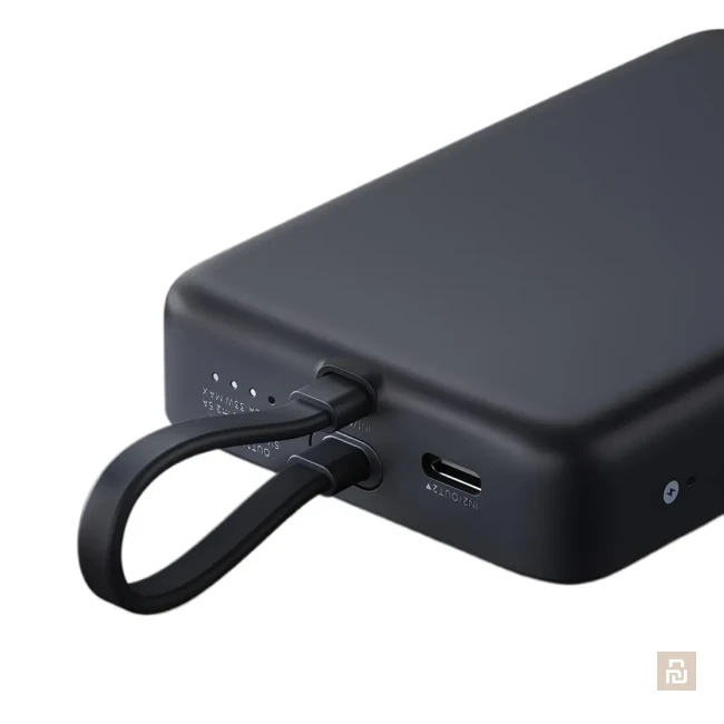 Внешний аккумулятор магнитный Xiaomi 33W Magnetic Power Bank 10000 (WPB1007MI), 33/7.5Вт, встроенный кабель