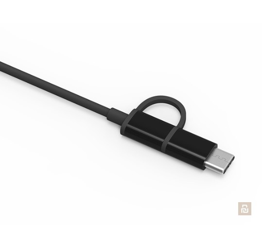 Кабель передачи данных Xiaomi (SJX05ZM), USB-micro/USB-C+USB-micro, OTG, 0.5м, 2 в 1