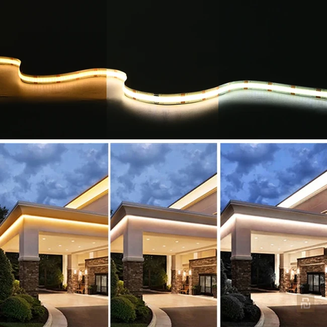 Лента диодная COXO COB CCT A5000-608-CCT-V24-R90-NWP-W24-P10, 24В, 14Вт/1350Лм/м, 12мм, 2700-6500K, IP20, 5м