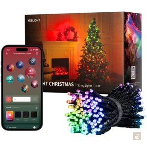 Гирлянда Yeelight Christmas String Lights (YLYDD-0055), RGBIC+ BLE, 10/20м, 100/200 ламп