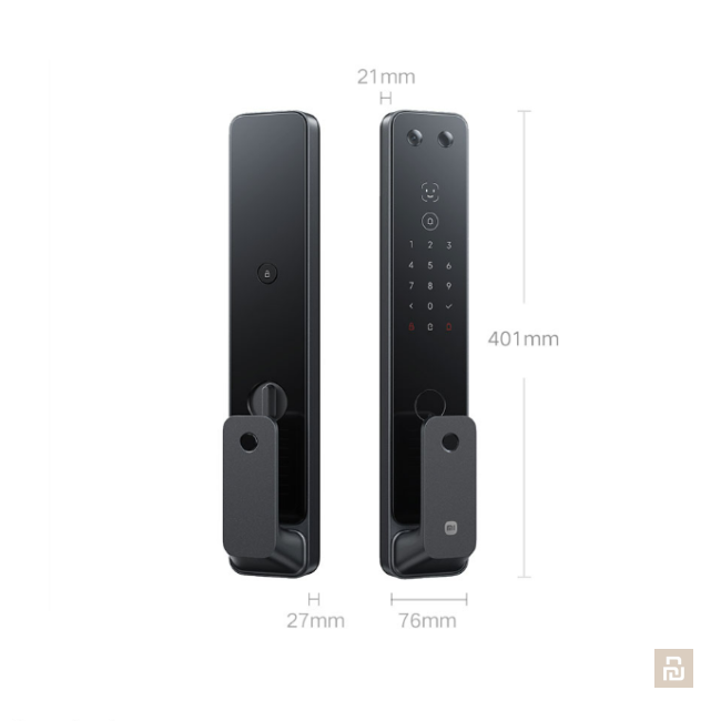 Дверной замок Xiaomi Smart Door Lock 2 (XMZNMST08LK), WI-FI/BLE/NFC, 3D-камера, 5000мАч