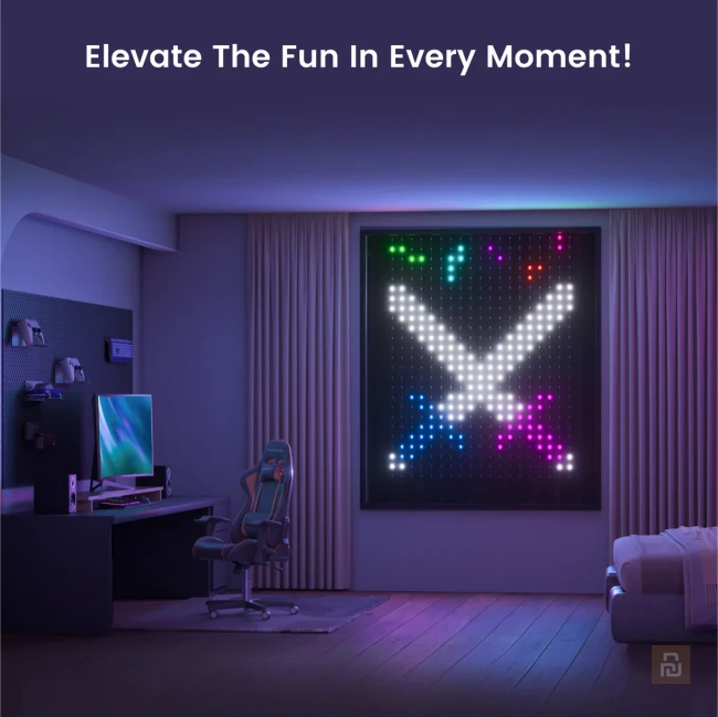 Штора-гирлянда Yeelight Curtain Lights (YLYDD-0053), 1,5x2м, 475 ламп, RGBIC+BLE