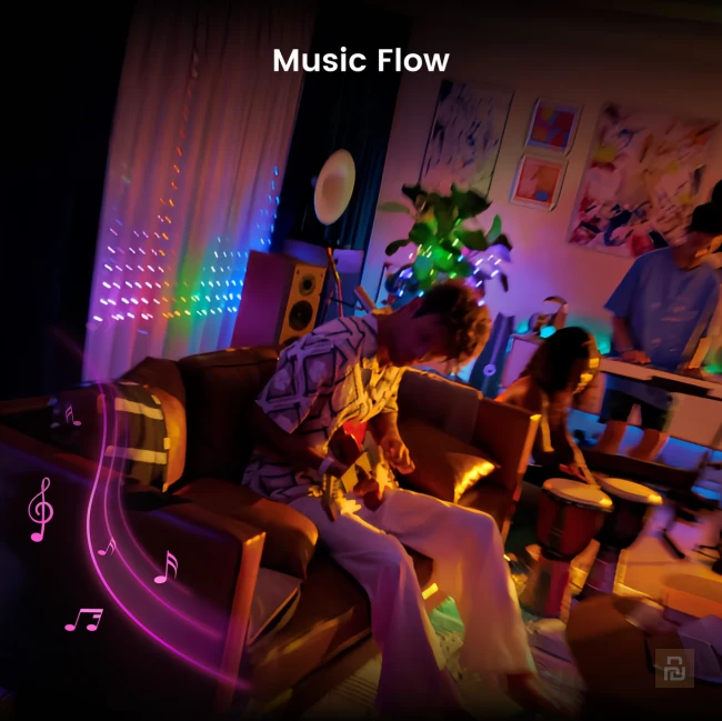 Штора-гирлянда Yeelight Curtain Lights (YLYDD-0053), 1,5x2м, 475 ламп, RGBIC+BLE