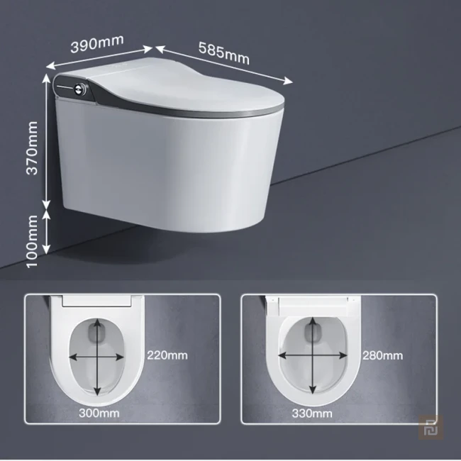 Унитаз умный настенный MEISHIDA-W770, УФ
