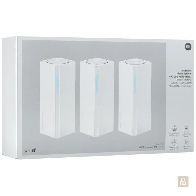 Роутер Xiaomi Mesh System AX3000NE (RD28), IPQ5000/256+128Мб, WI-FI 6/Mesh/NFC