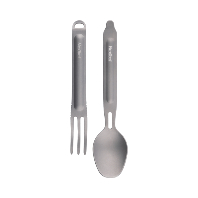 Ложка и вилка походные NexTool Outdoor Titanium Fork and Spoon (NE0124)