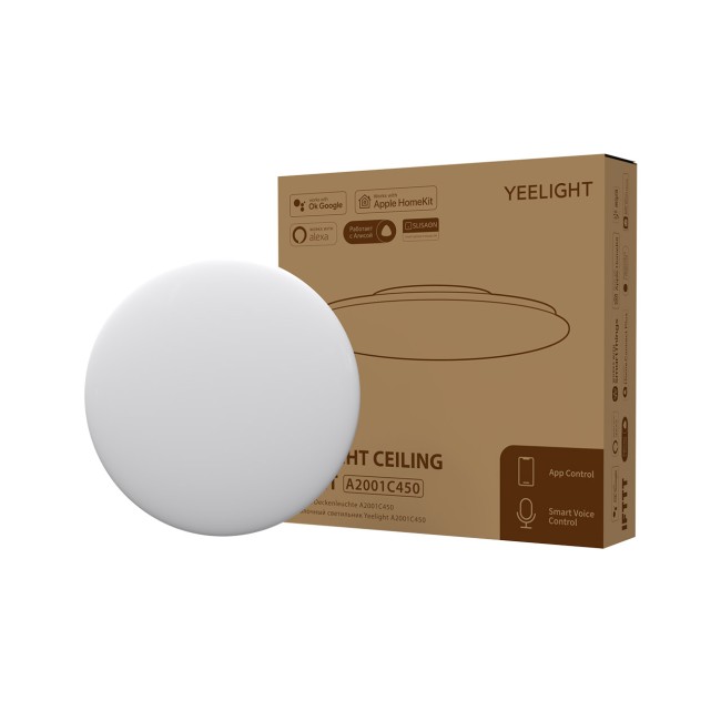 Светильник потолочный Yeelight Ceiling Light A2001C450 (YLXD032), 450x94мм, 50Вт/4500Лм, 2700-6500K