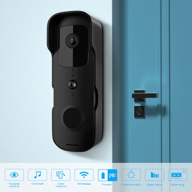 Дверной звонок Door Bell Camera AIDOCAM V30, WI-FI, 1080р, Tuya App, 2x2600мАч, IP68